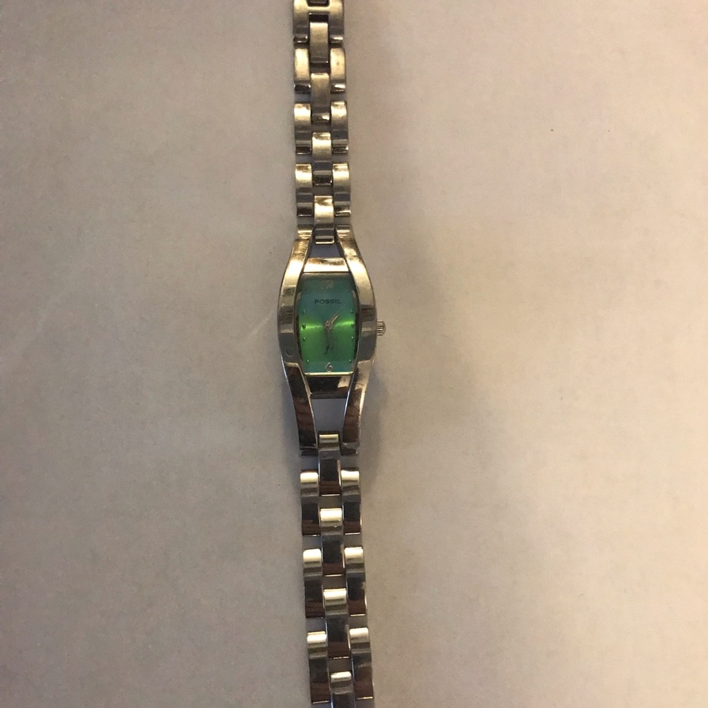 Silver Fossil watch